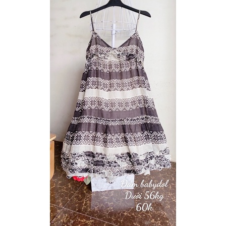 Đầm hai dây kiểu xinh