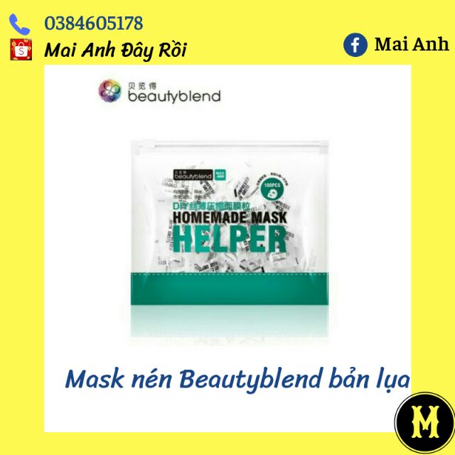 2 túi Mặt nạ nén Beautybleander bản lụa