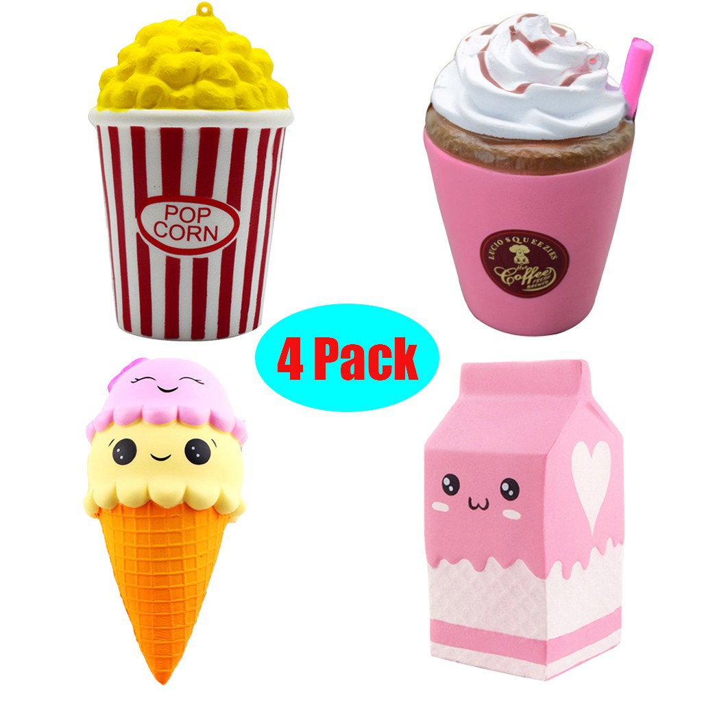 Đồ chơi trẻ em hình bánh kem có mùi thơm squishy