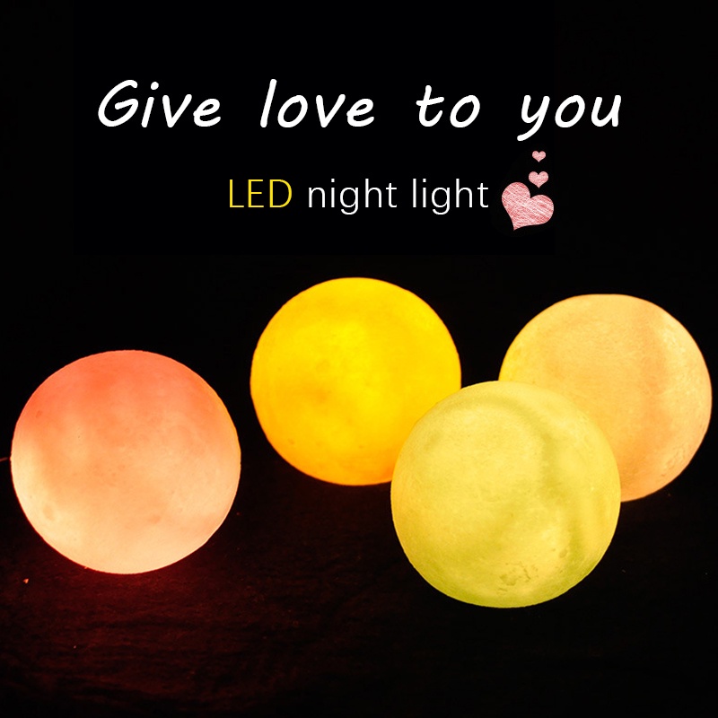 LED moon light 3D table lamp