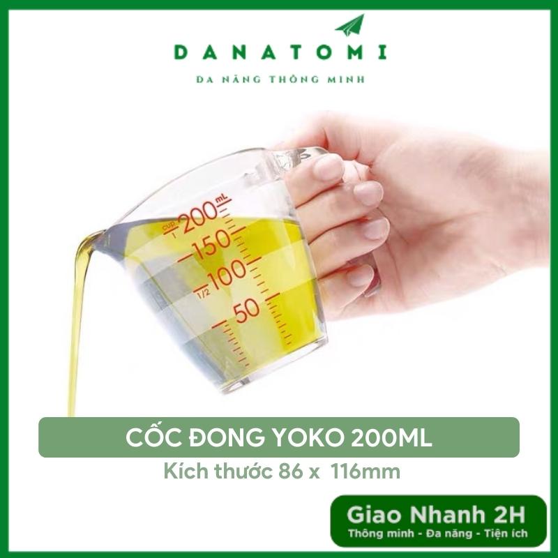 [HOT] Cốc Đong YOKO 200ML, Ly Chia Vạch Chính Hãng INOCHI