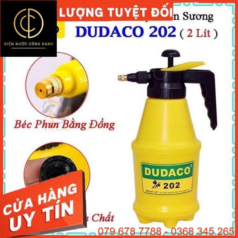 Bình Tưới Cây Phun Sương DUDACO 2Lít - Bình Xịt Tưới Cây Phun Sương