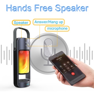 Loa Bluetooth Không Dây Có Đèn Led Hình Ngọn Lửa
