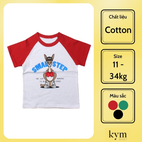 Áo thun ngắn tay tay kangaroo cho bé A474