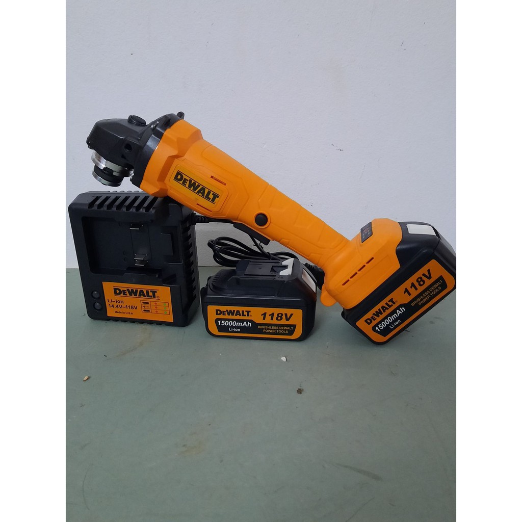 Máy Mài Dùng Pin DEWALT 118V Không chổi than-2 Pin chuẩn 10 CELL