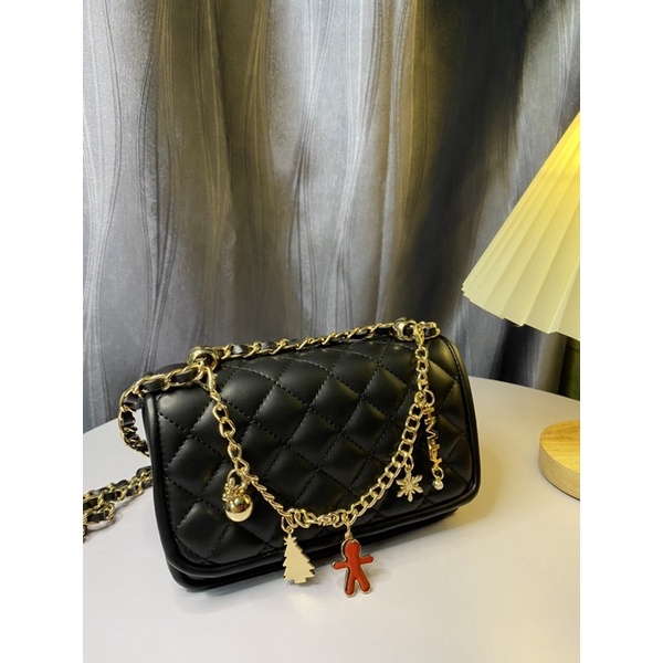 Túi nữ đeo chéo chữ C size 22cm siêu xinh xinh