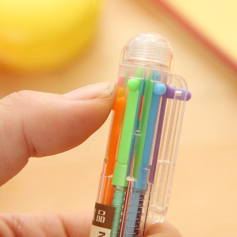 Bút bi nhiều màu sắc 6 trong 1 tiện dụng cho văn phòng và học tập