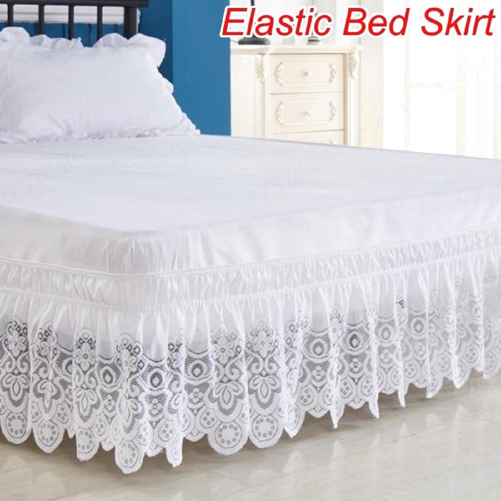 Viền phối ren co giãn 15 inches cho giường ngủ