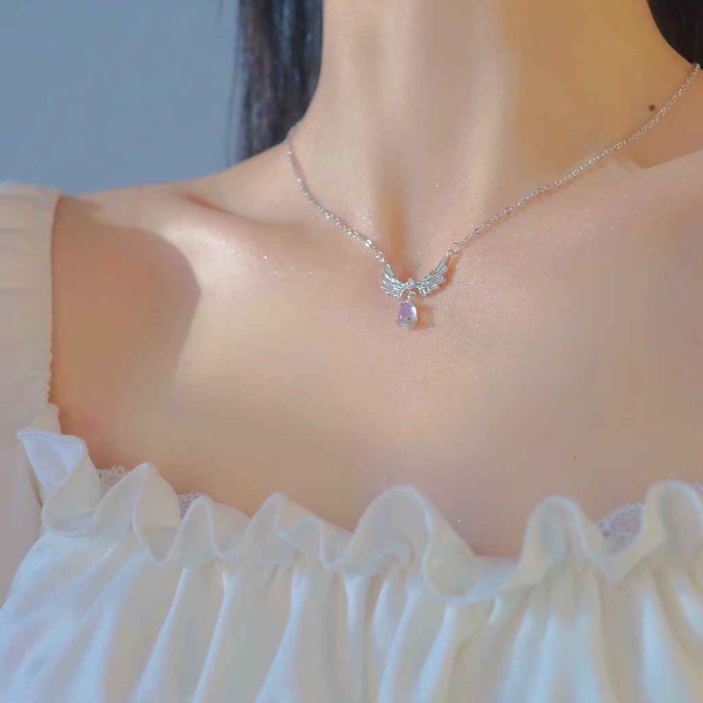 JOJO COCO Vòng cổ Đính Đá Mặt Trăng Phong Cách Hàn Quốc Cho Nữ