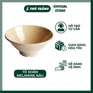 Tô Xoắn X16, X17, X18 Màu Nâu, Đen Nhựa Melamine Cao Cấp Fataco Việt Nam