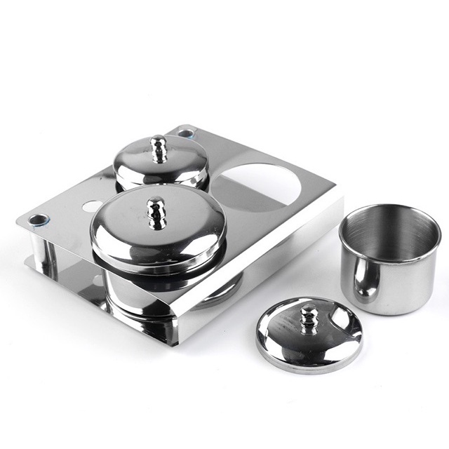 Bộ 3 cái ly inox đựng lưu Huỳnh và bột đắp làm tay nail