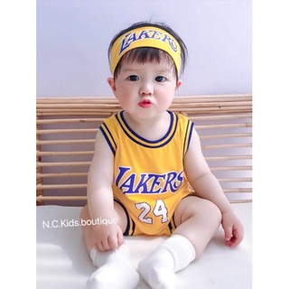 Body kèm băng đô cotton bé trai 5 màu thể thao khoẻ khoắn [Ảnh thật]