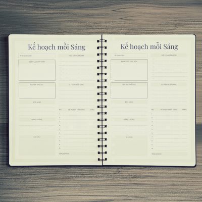 Sổ tay planner nhật ký hàng ngày, daily journal "Khai tâm" – quyển 1/4 trong bộ sổ “Tỉnh thức” bởi Self-Planner