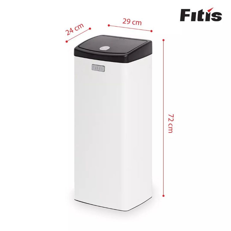 Thùng Rác Inox Cao Cấp Nhấn Nút Đóng Mở Nắp Nhẹ Nhàng