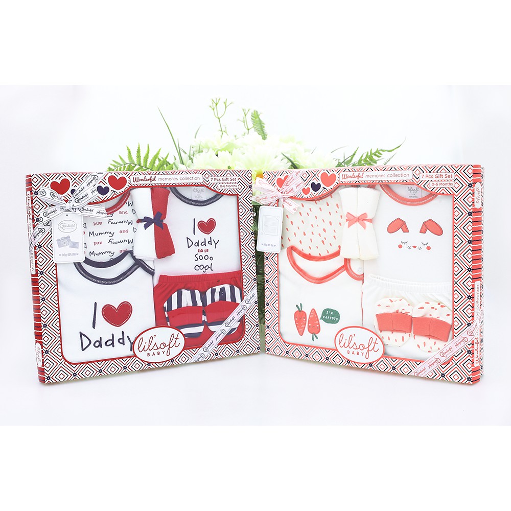 Set quà tặng sơ sinh cao cấp 7 chi tiết - Lovekids