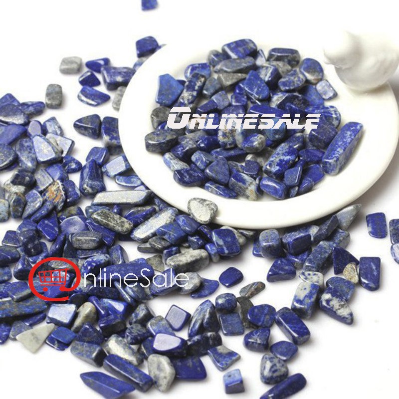 [100g] Vụn Đá Xanh Thiên Thanh Lapis lazuli tự nhiên thanh tẩy đã làm bóng mang năng lượng tích cực