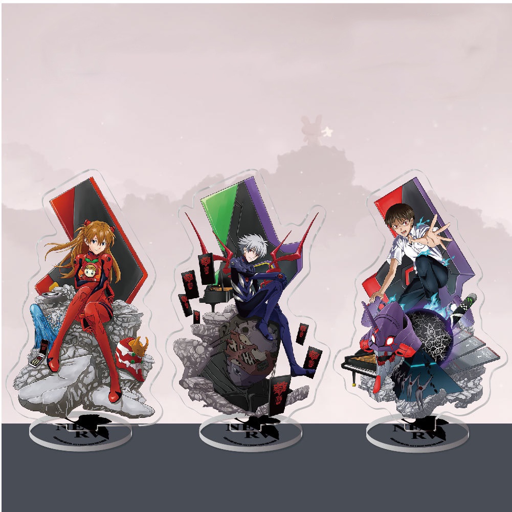 Standee IN HÌNH Shin Seiki Evangelion Tân thế kỉ Evangelion tượng acrylic anime mica chibi trưng bày