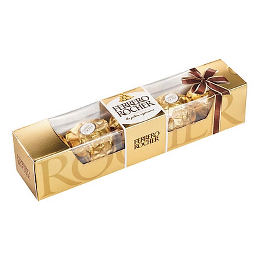Socola Ferrero Rocher Đức Hộp 62.5G (Gồm 5 Viên) - Ý