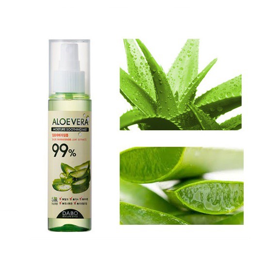 Xịt khoáng dưỡng da lô hội Dabo Aloe Vera Moisture Soothing Mist 99% 100ml