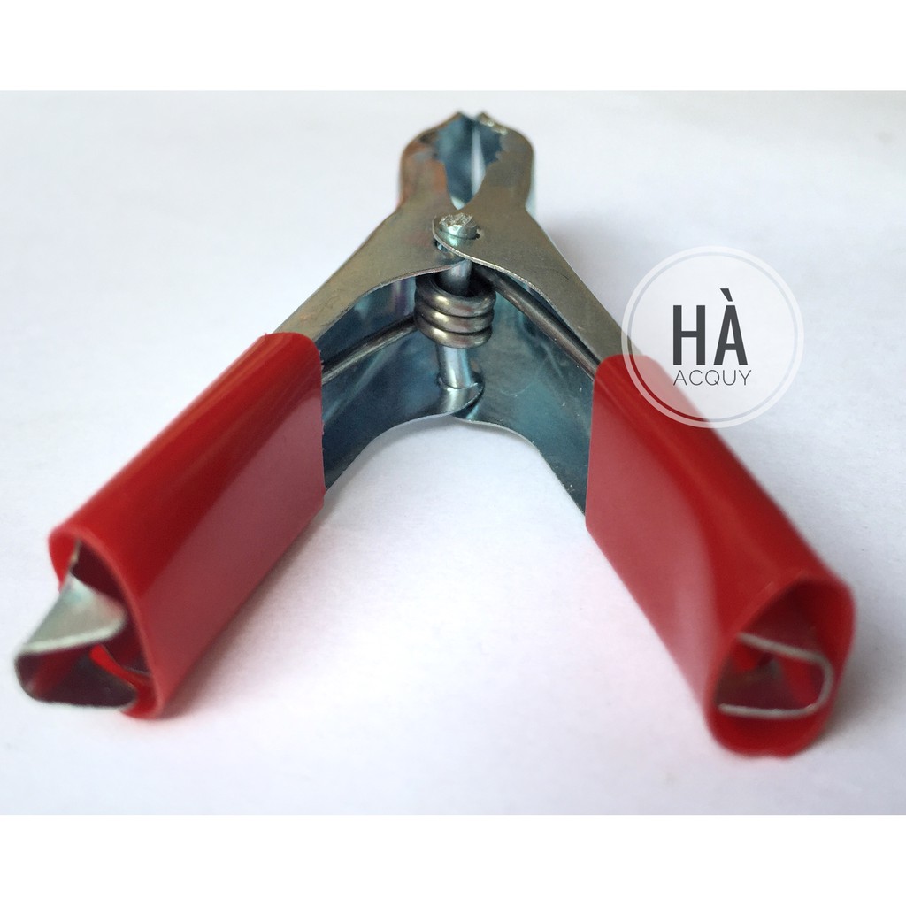 Kẹp Acquy Cá Sấu Xi Xanh Đỏ 30A - 7Cm -10 cặp