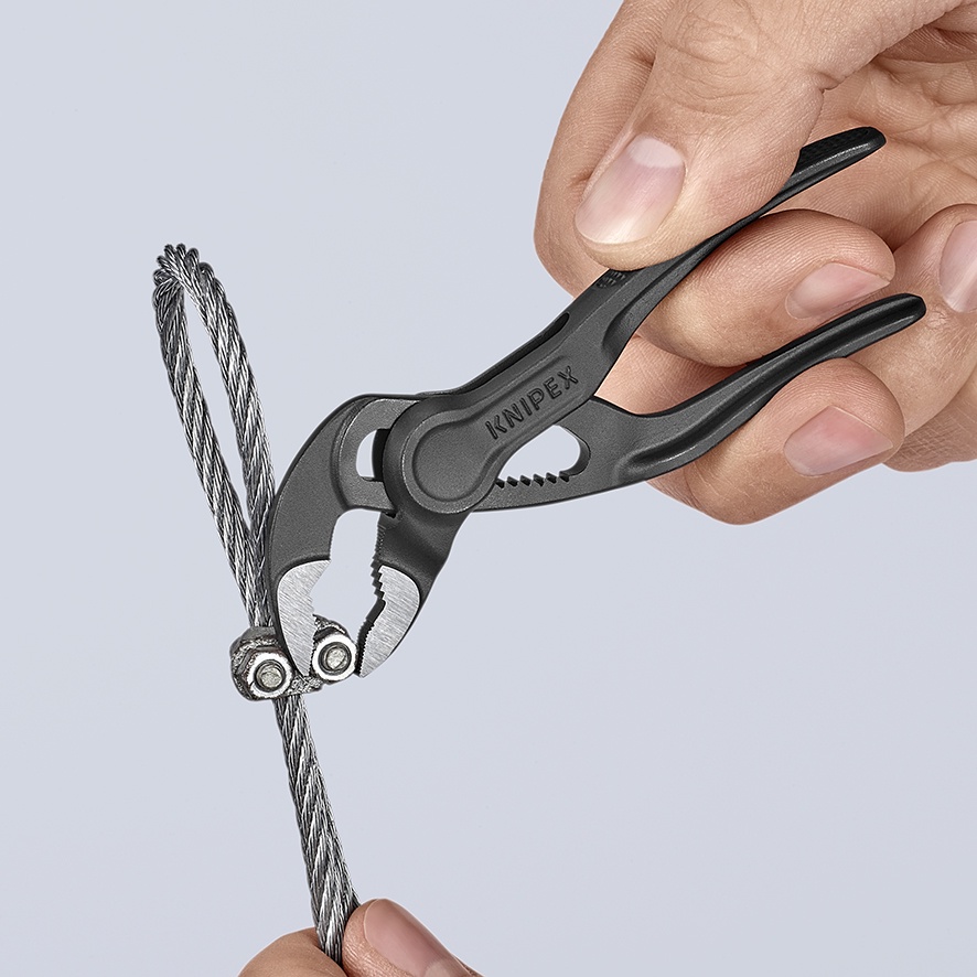 Kìm Nước Mỏ Quạ Knipex Cobra® XS 87 00 100, Kìm Mỏ Lết XS 86 04 100, Bộ Kìm 00 20 72 V04 XS, Túi Đeo Hông 00 19 72 XS LE