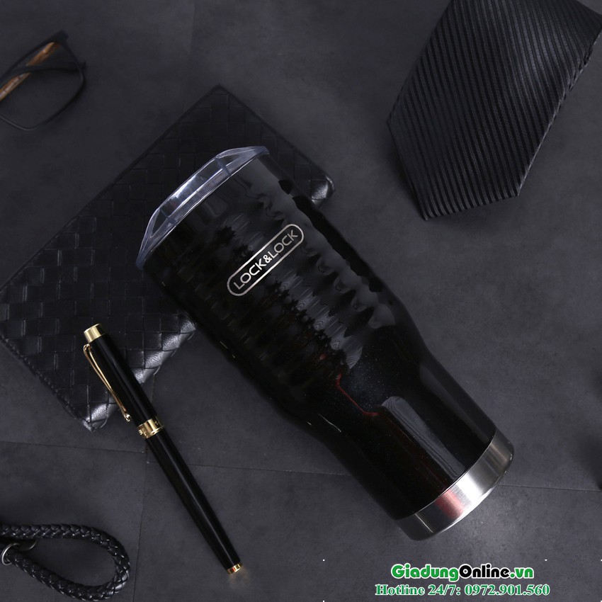 Ly Giữ Nhiệt Lock&Lock Wave Tumbler - màu Đen