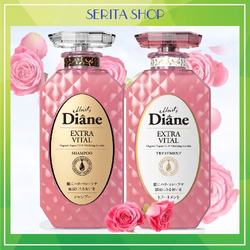 Dầu Gội Tinh Dầu Cao Cấp Nhật Bản Tăng Cường Sức Sống Cho Tóc Yếu MOIST DIANE 450ML