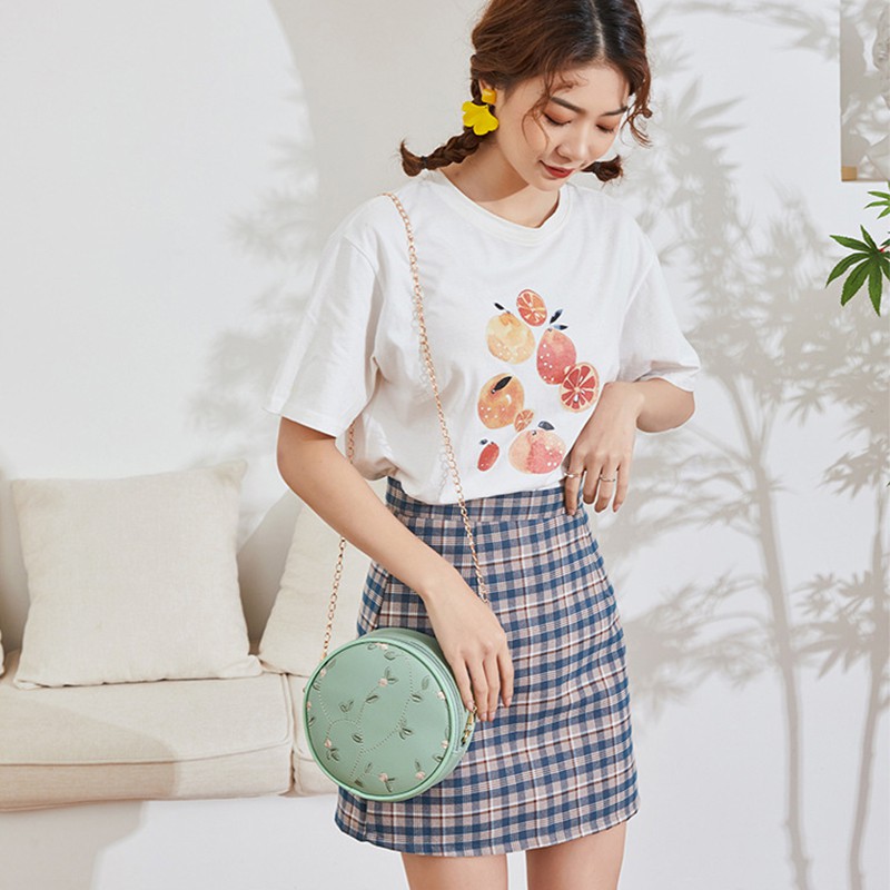Túi Da Pu Đeo Chéo Thêu Họa Tiết Đơn Giản Thời Trang Cho Nữ | BigBuy360 - bigbuy360.vn