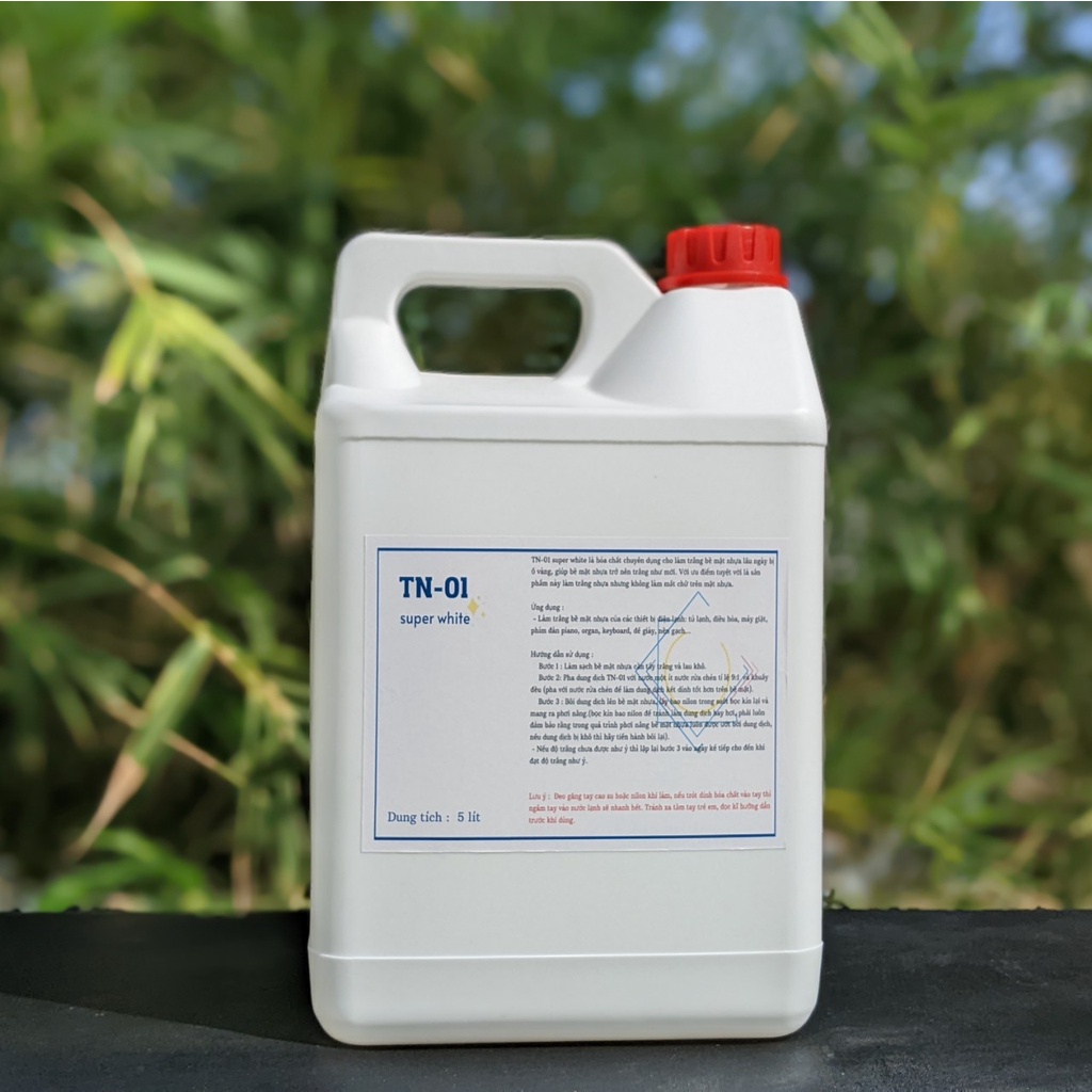 Tẩy trắng nhựa ố vàng, làm trắng nhựa TN-01 Can 5 lít