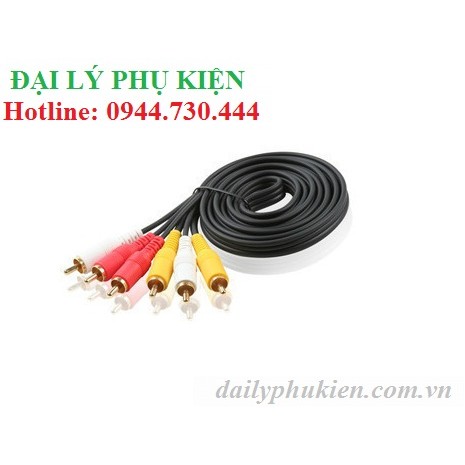 Dây AV 3 ra 3 1.5m dailyphukien