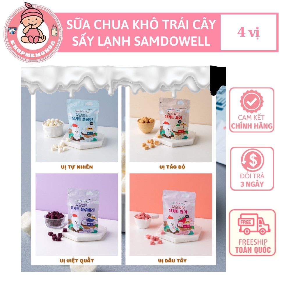 Sữa chua khô trái cây sấy lạnh Samto cho bé từ 6m+ Hàn Quốc