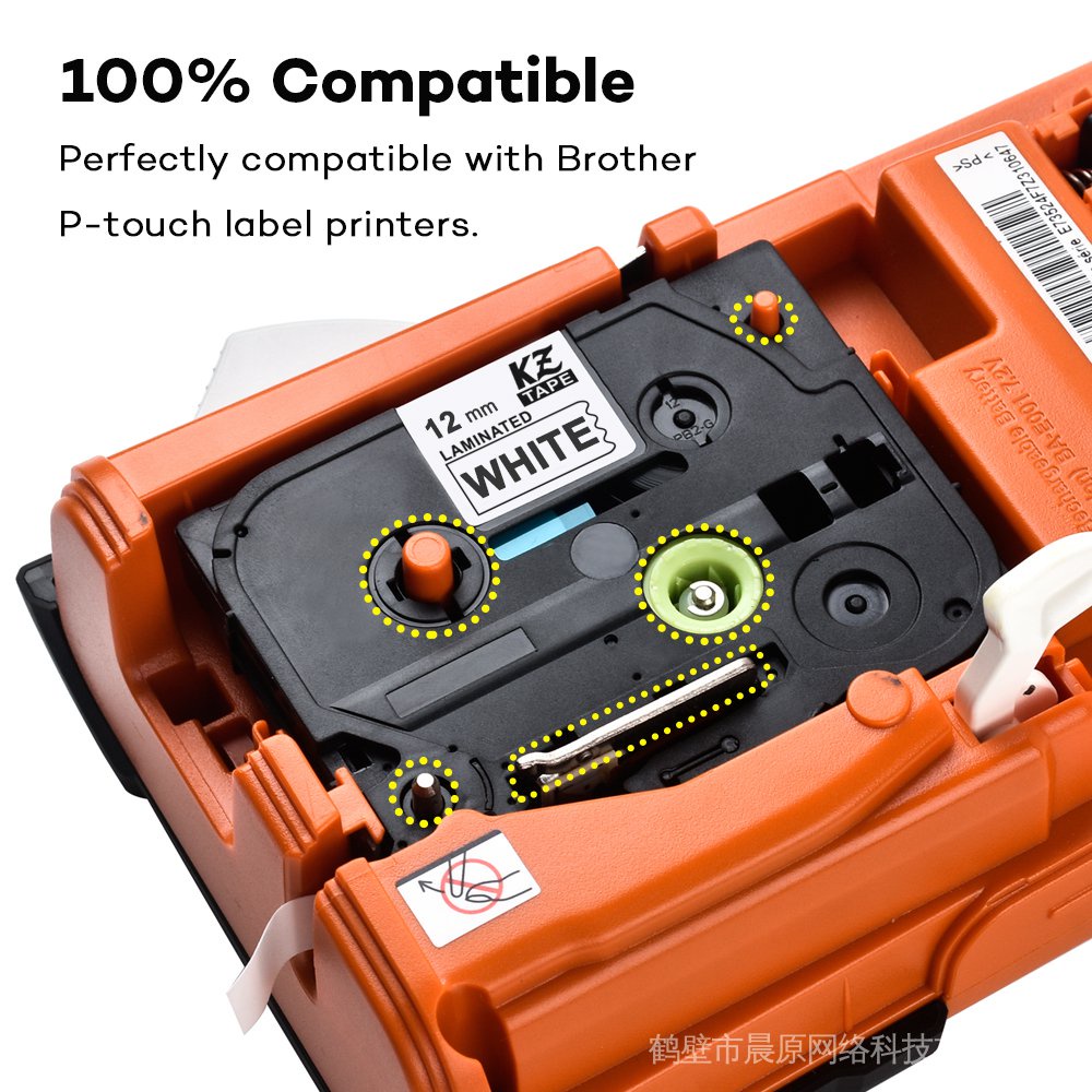 Cuộn Băng Dính Nhãn TZe 131 tze231 tze631 12mm TZe-231tz-231 Cho Máy In Brother Ptouch