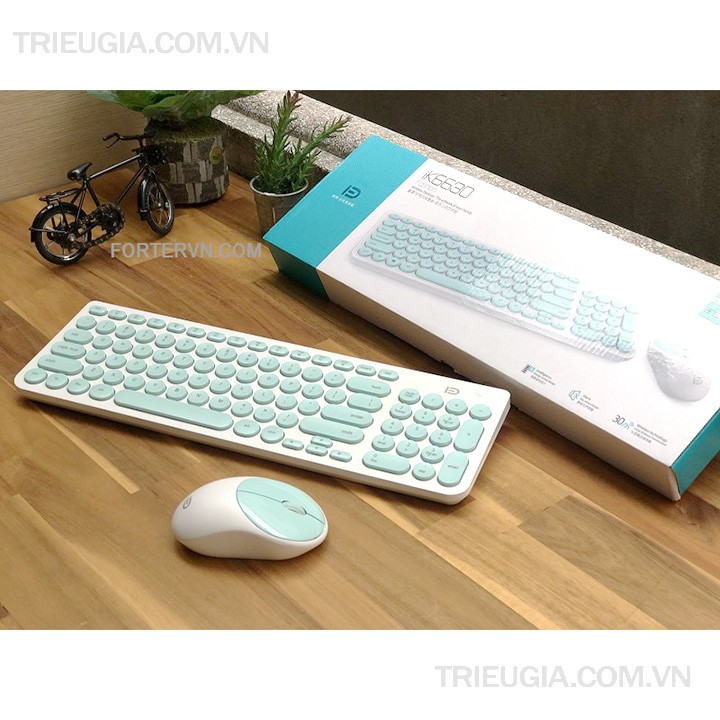 Bộ Bàn Phím Chuột Không Dây Forter IK6631 - Chính Hãng