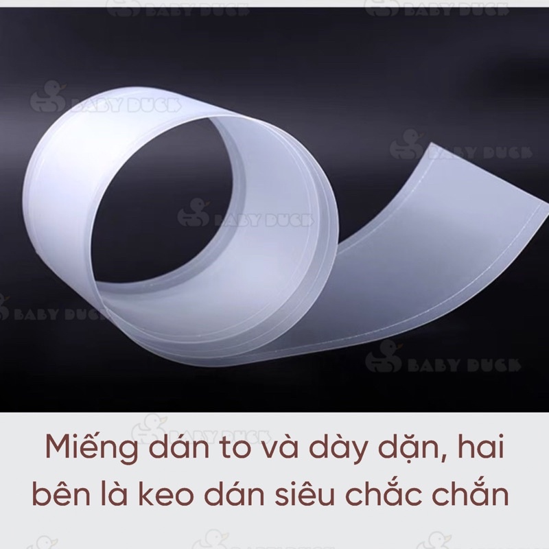 Miếng dán khe cửa chống kẹp tay an toàn cho bé