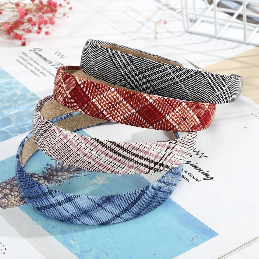 Băng Đô Cài Tóc Bản Rộng In Họa Tiết Phong Cách Hàn Quốc Cho Nữ