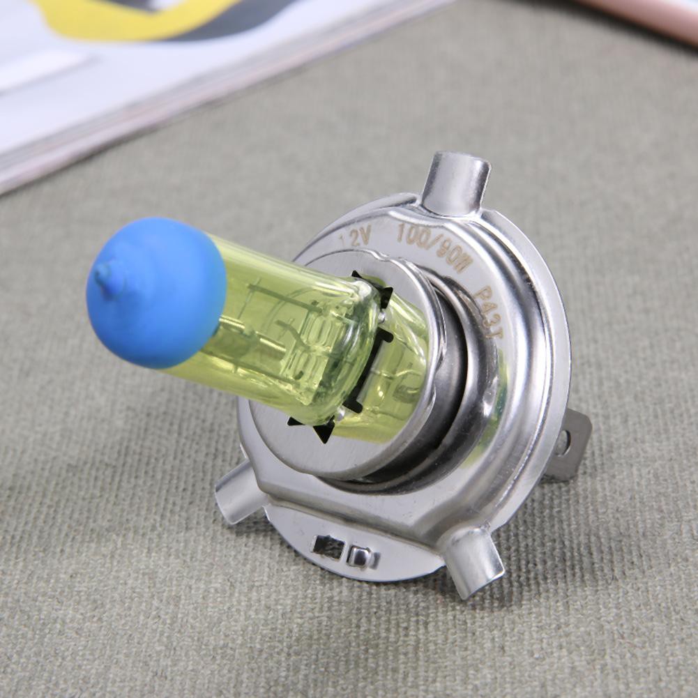 Bóng đèn pha Halogen H4 3000K 100W ánh sáng vàng chuyên dụng cho xe hơi