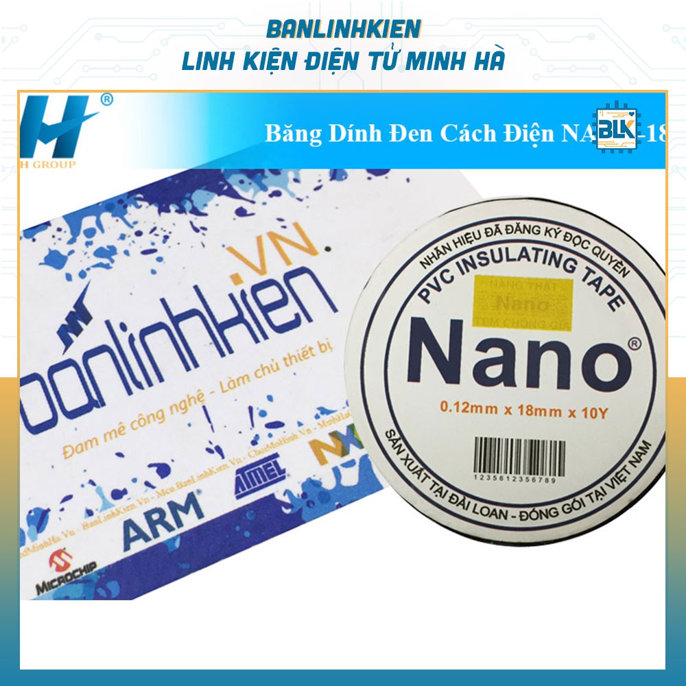 Băng Dính Đen Cách Điện NANO-18