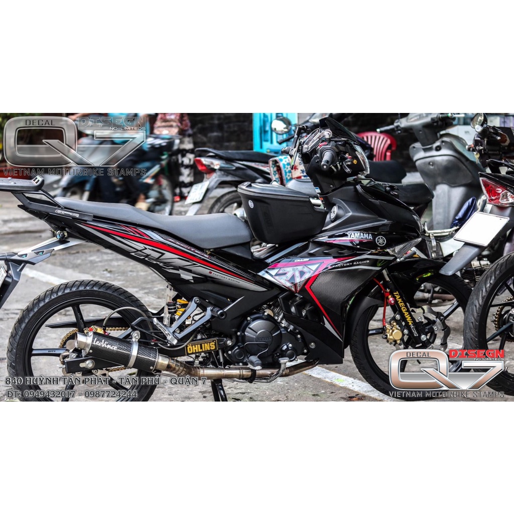 Tem Rời EXCITER 150 ĐỎ ĐEN