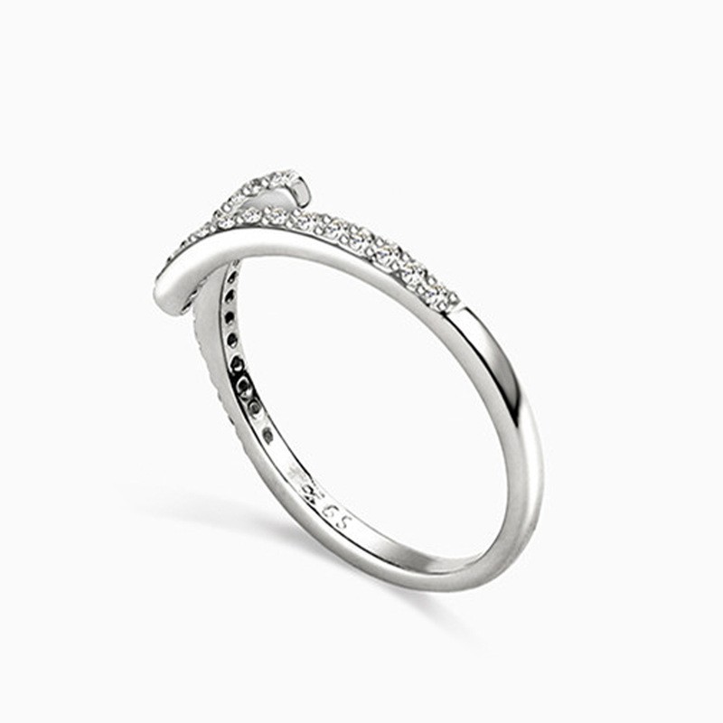 Nhẫn bạc nữ, thiết kế hở có đơn gian điệu đà, thể điều chỉnh sezi  ANTA Jewelry - ATJ7076