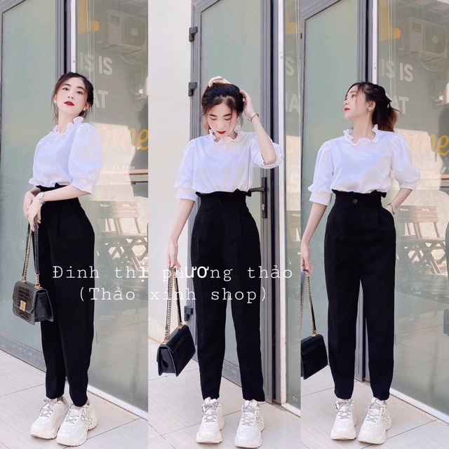 Áo viền bèo cổ NU300