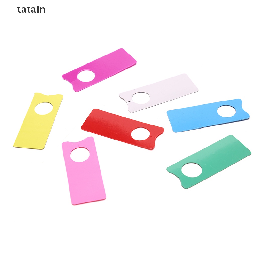 [TAT] 100pcs Garden Plant Hanging Label Tag Waterproof Plastic Seed Name Card Marker CVX