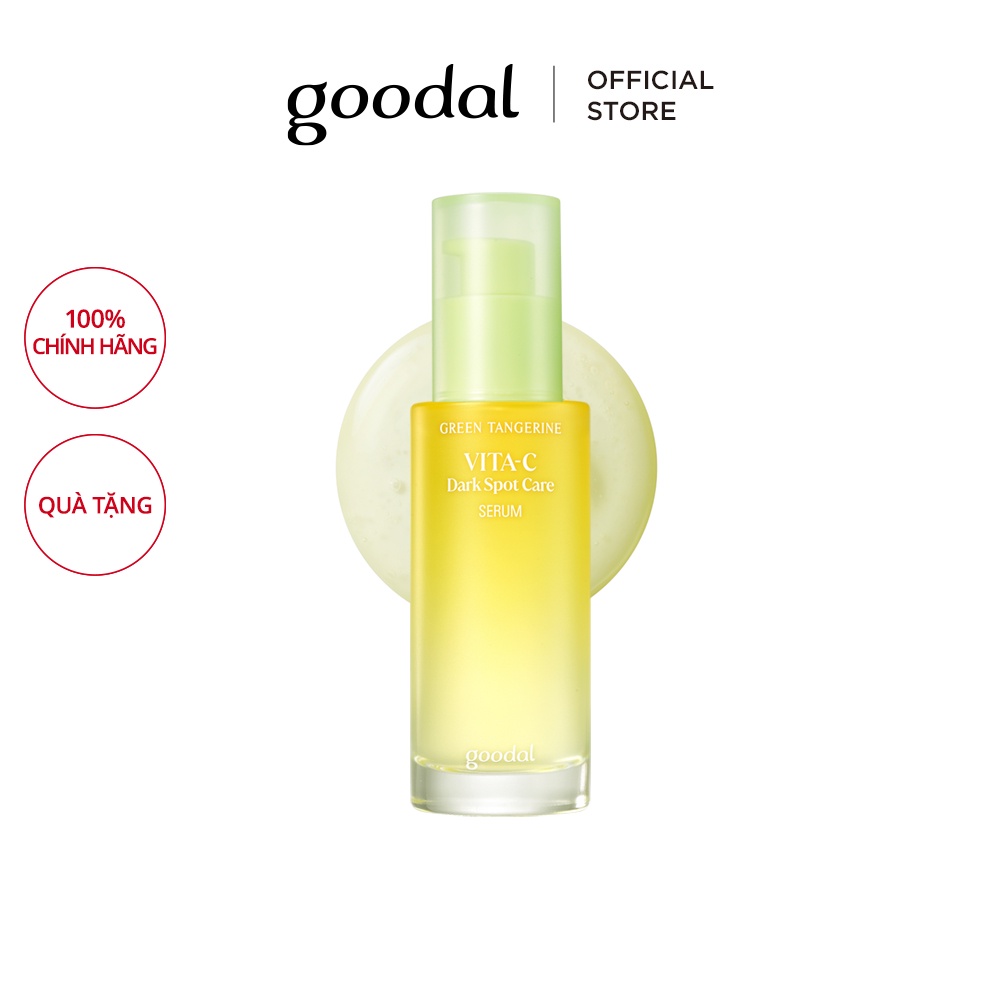 Serum GOODAL Green Tangerine Vita C Dark Spot Care 40ml chiết xuất quýt xanh giúp loại bỏ đốm đen hiệu quả