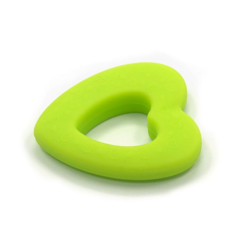 Đồ Chơi Ngậm Nướu Hình Trái Tim Bằng Silicone Dành Cho Trẻ Em