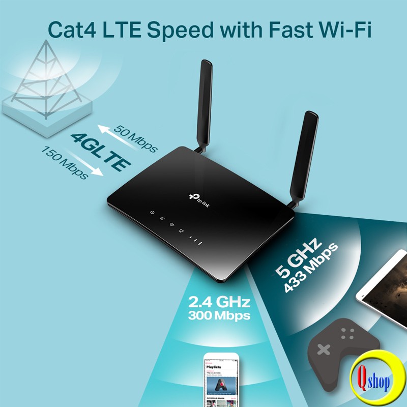 Bộ Phát Wifi 4G LTE TP-Link Archer MR200 Chuẩn AC Tốc Độ 750Mbps - Hàng Chính Hãng | BigBuy360 - bigbuy360.vn