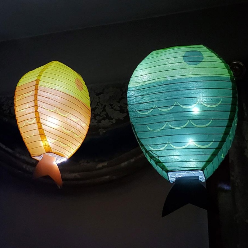 Lồng Đèn Giấy Treo Trang Trí Hình Cá Biển DIY