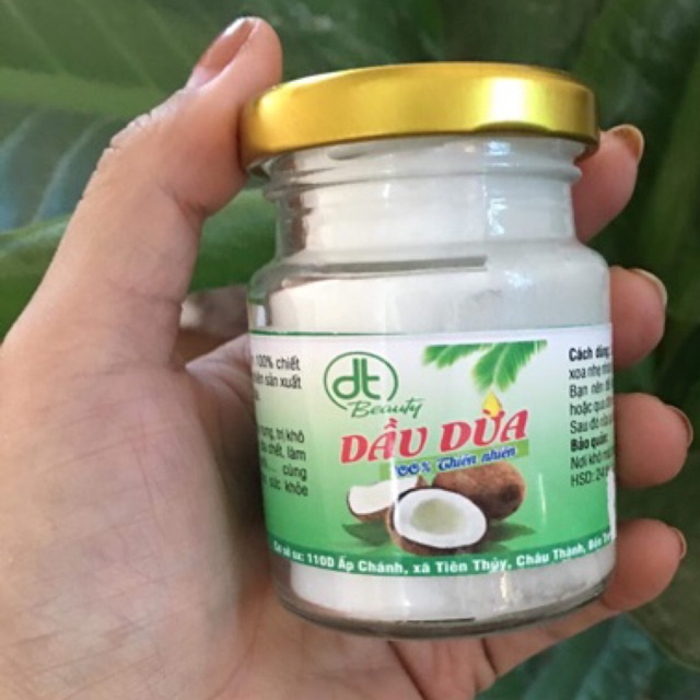 Dầu dừa bến tre 1 lọ 100ml cực nguyên chất