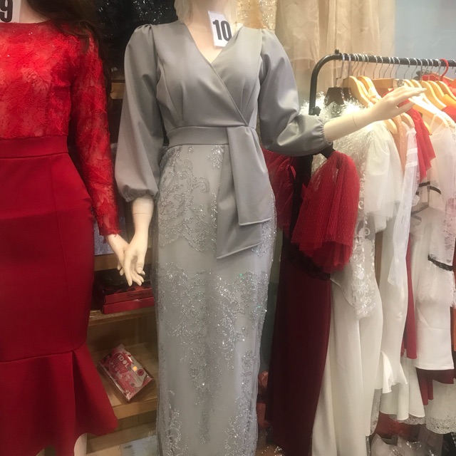 Đầm kim sa phối phi dạ hội dáng dài,sang trọng đẳng cấp cho các quý cô