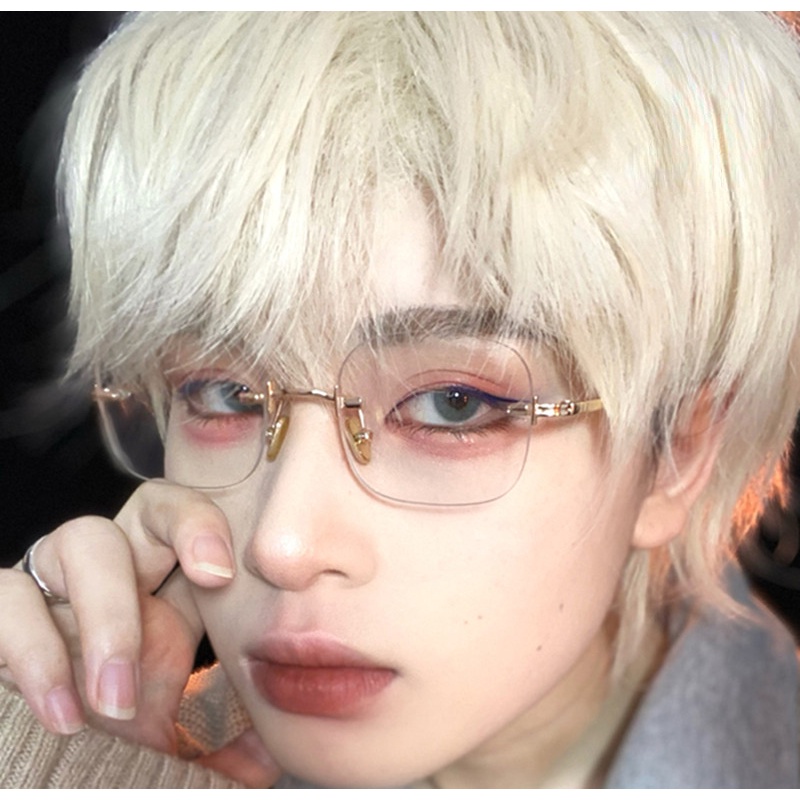 Mắt Kính Phẳng Không Gọng Phong Cách Hàn Quốc Dành Cho Nam Và Nữ