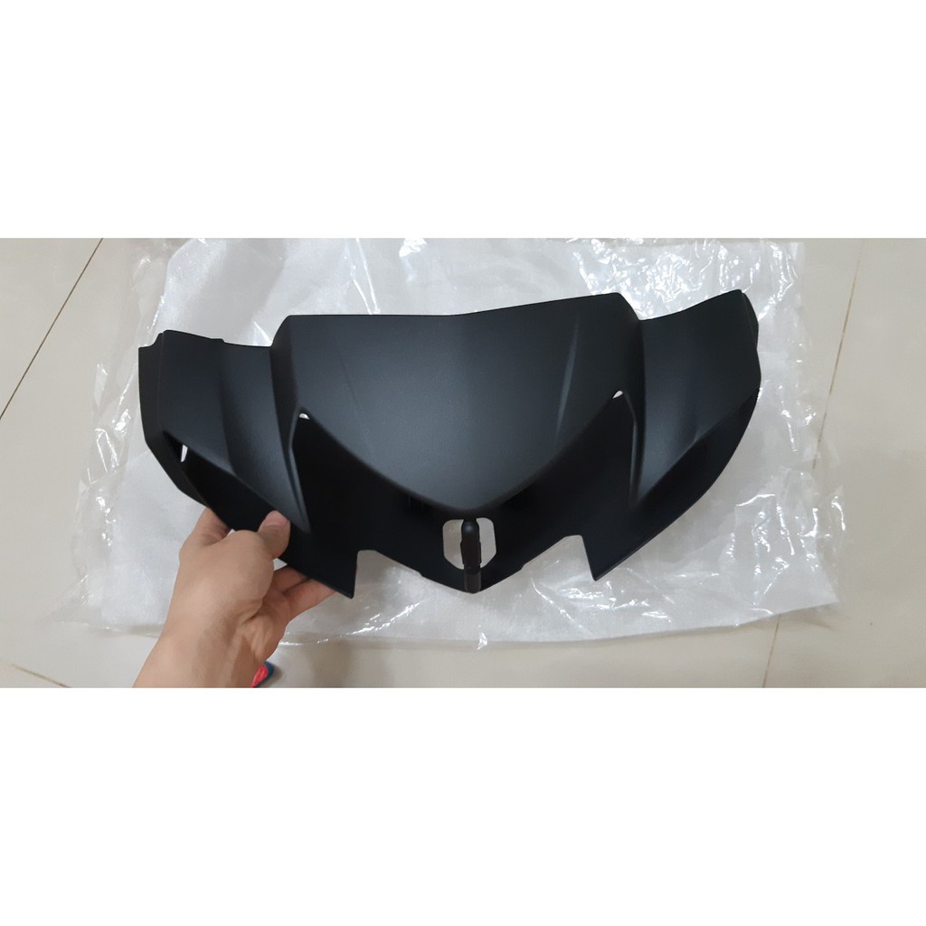 Ốp đầu trước (nắp trước tay lái) Sirius đen nhám mờ