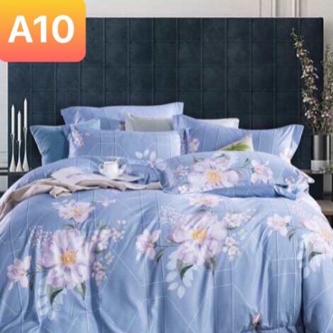 Bộ drap gối Tencel vải nhập Hàn Quốc đỉnh cao mát , mềm mại { drap và 3 áo gối}chat đễ chọn màu nha bạn.